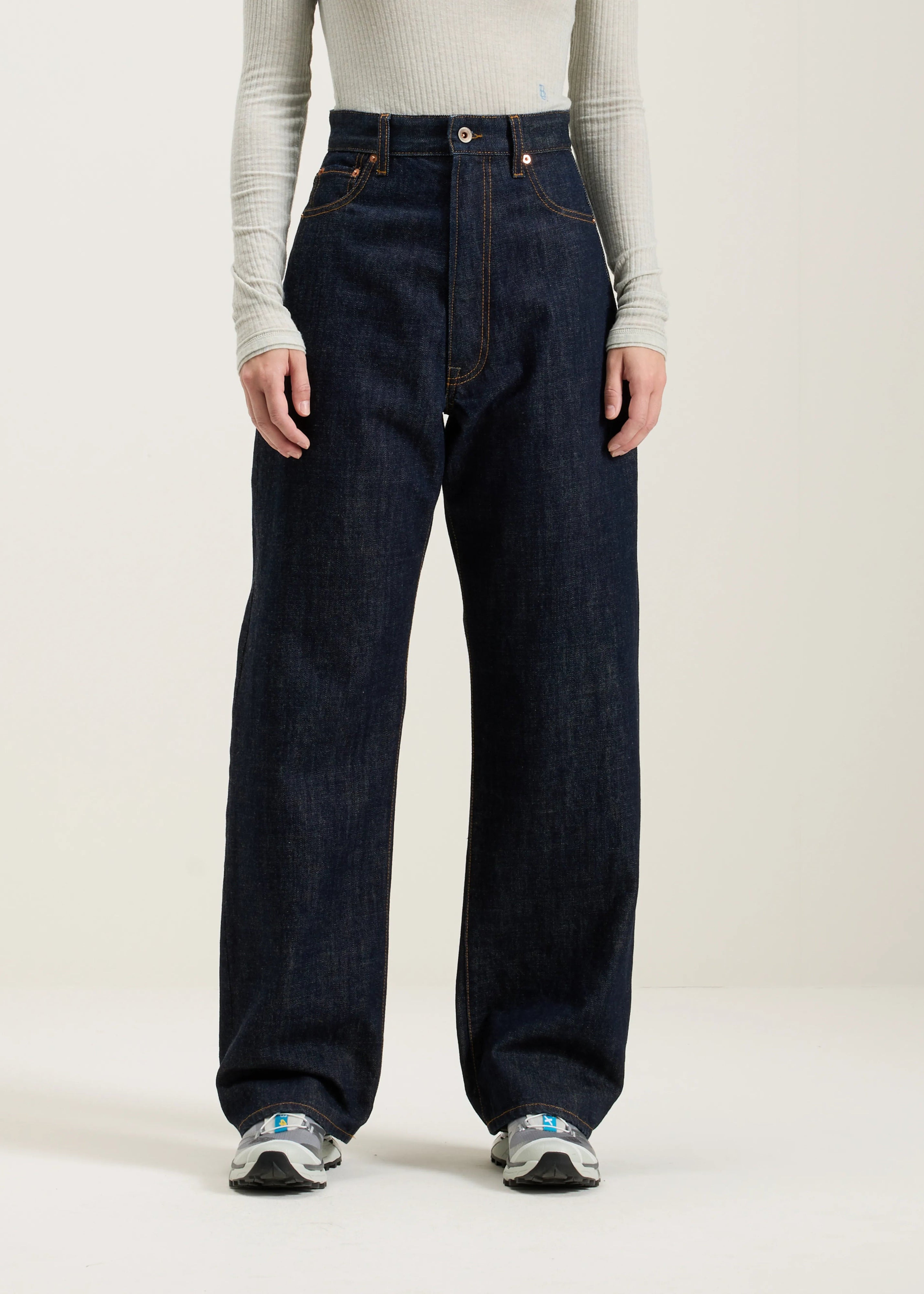 Poker Wide Jeans, Navy ~ Bellerose
