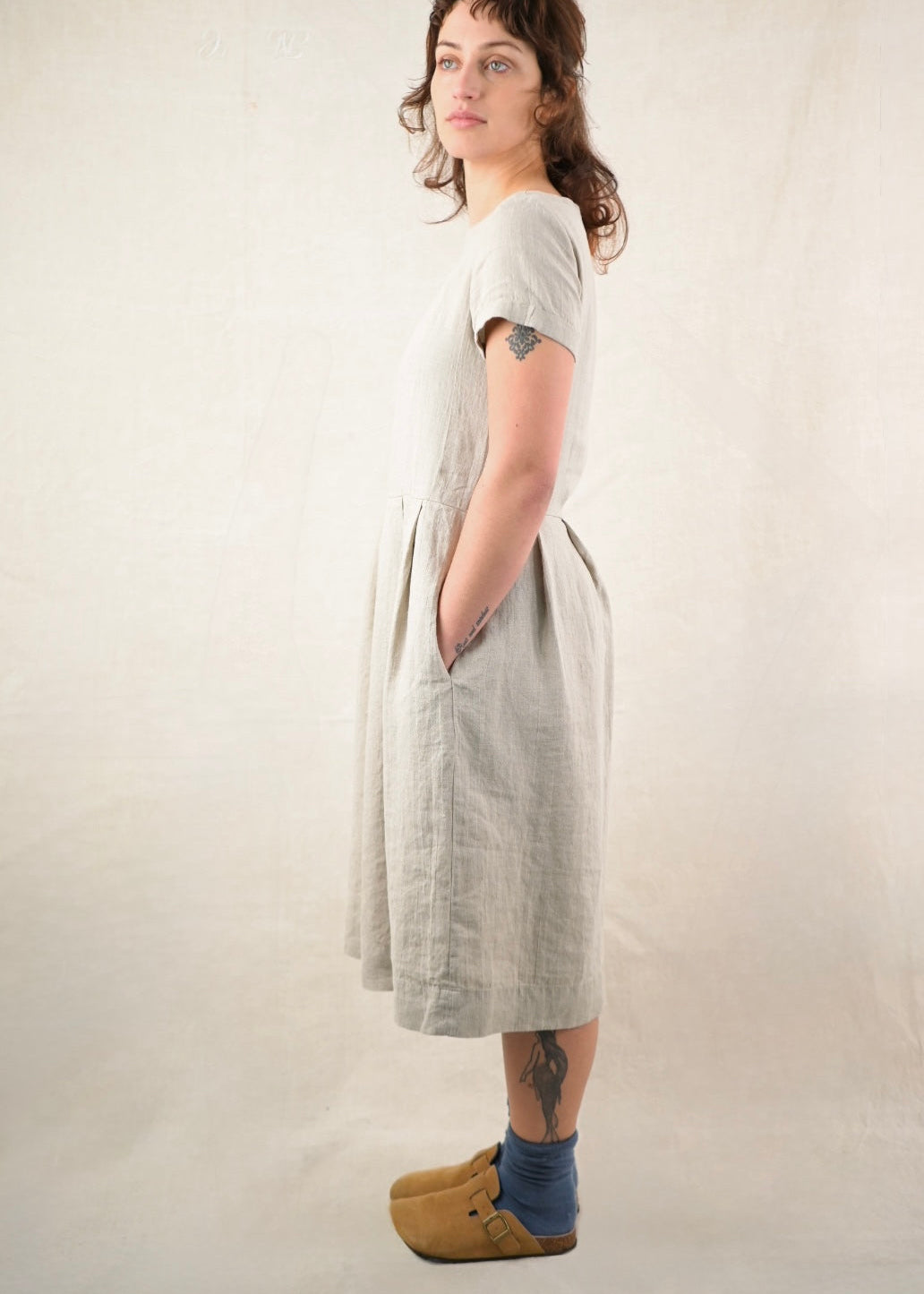 Saline Dress, Natural
