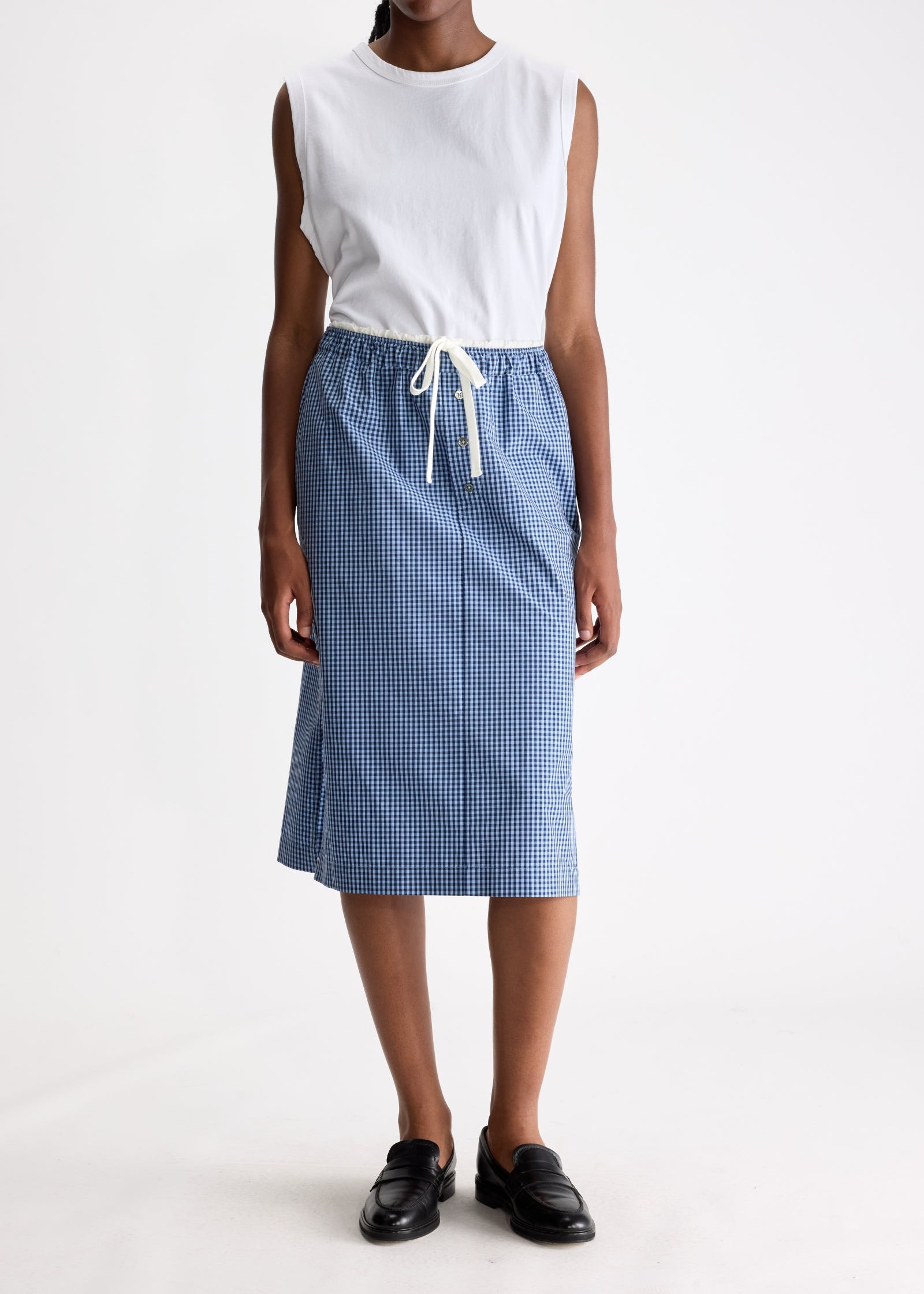 Sarina Skirt, Blue Check ~ Bellerose