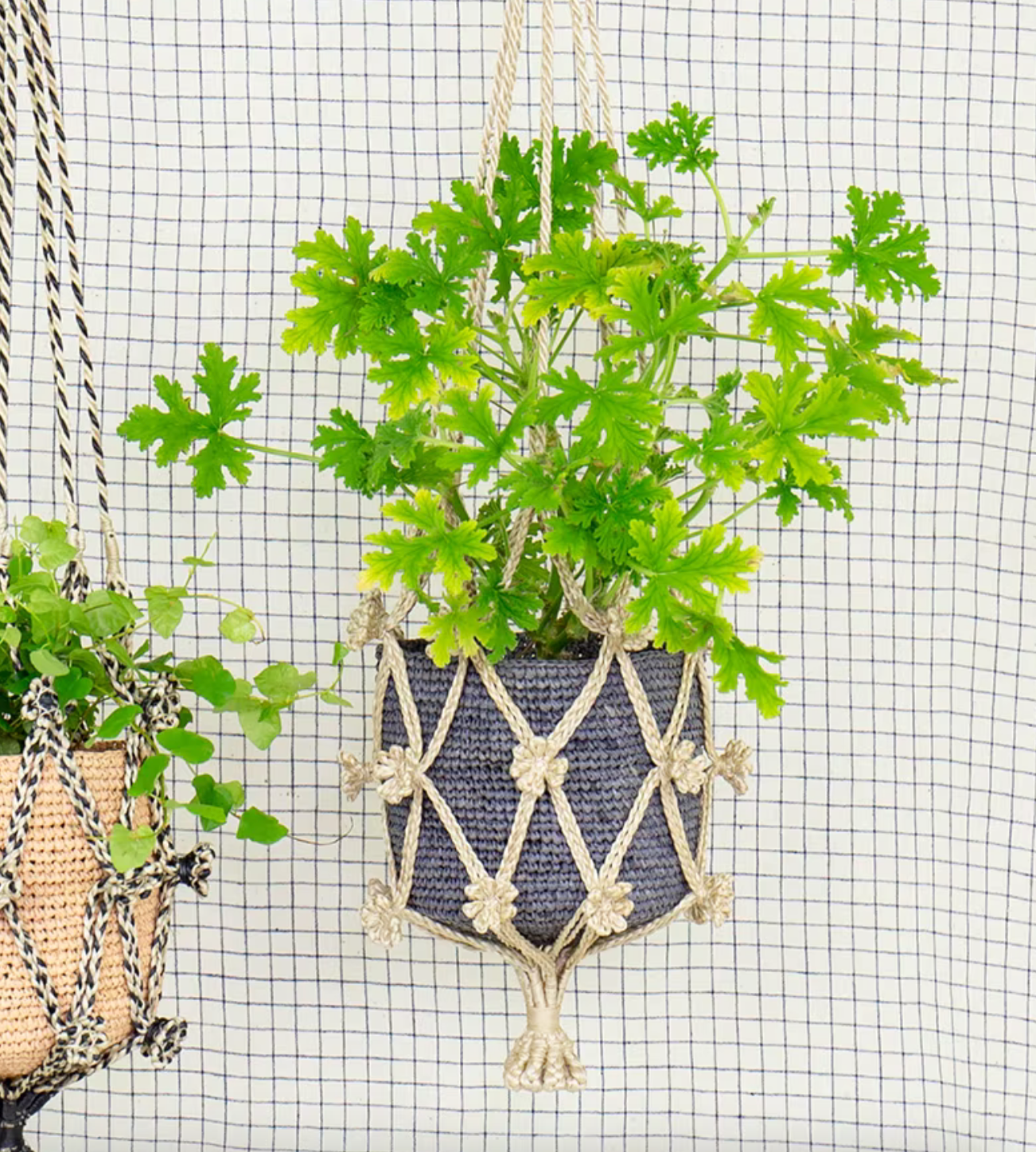 Jute hanging plant pot holder