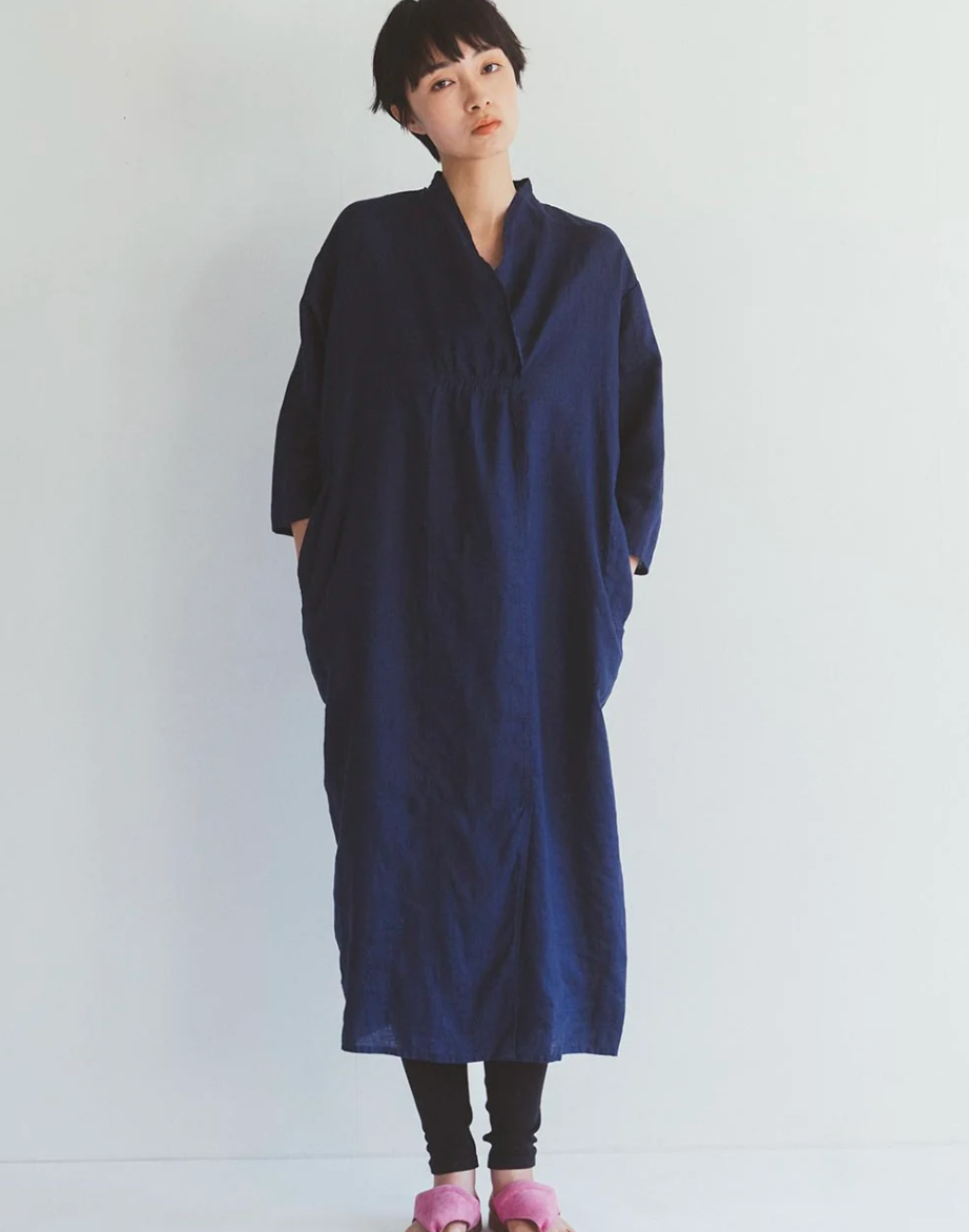 Monica Dress Blue Indigo