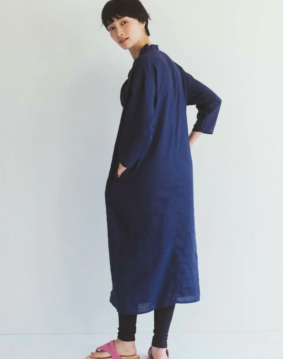 Monica Dress Blue Indigo