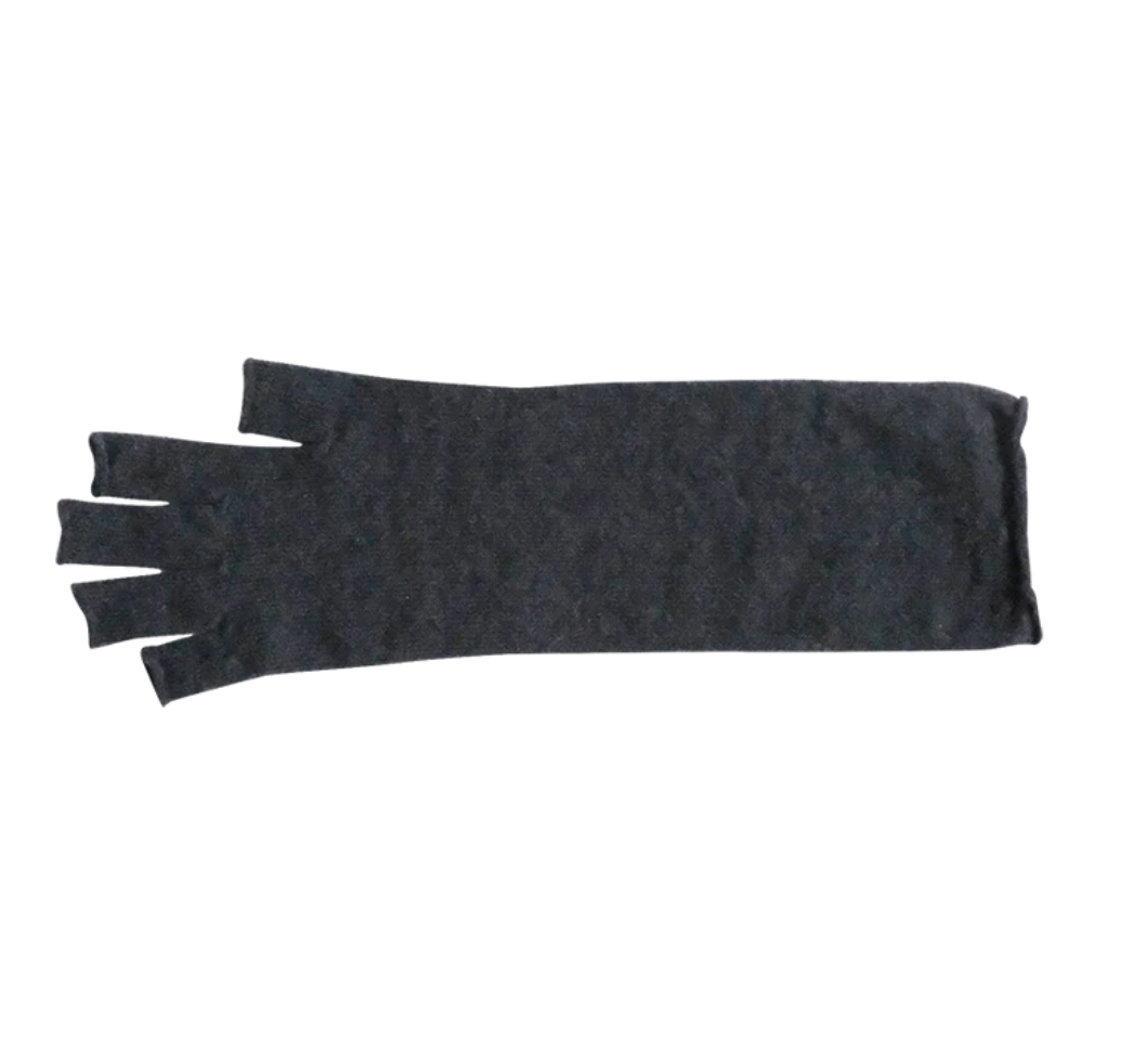 Wool 100% Arm Warmers - Charcoal