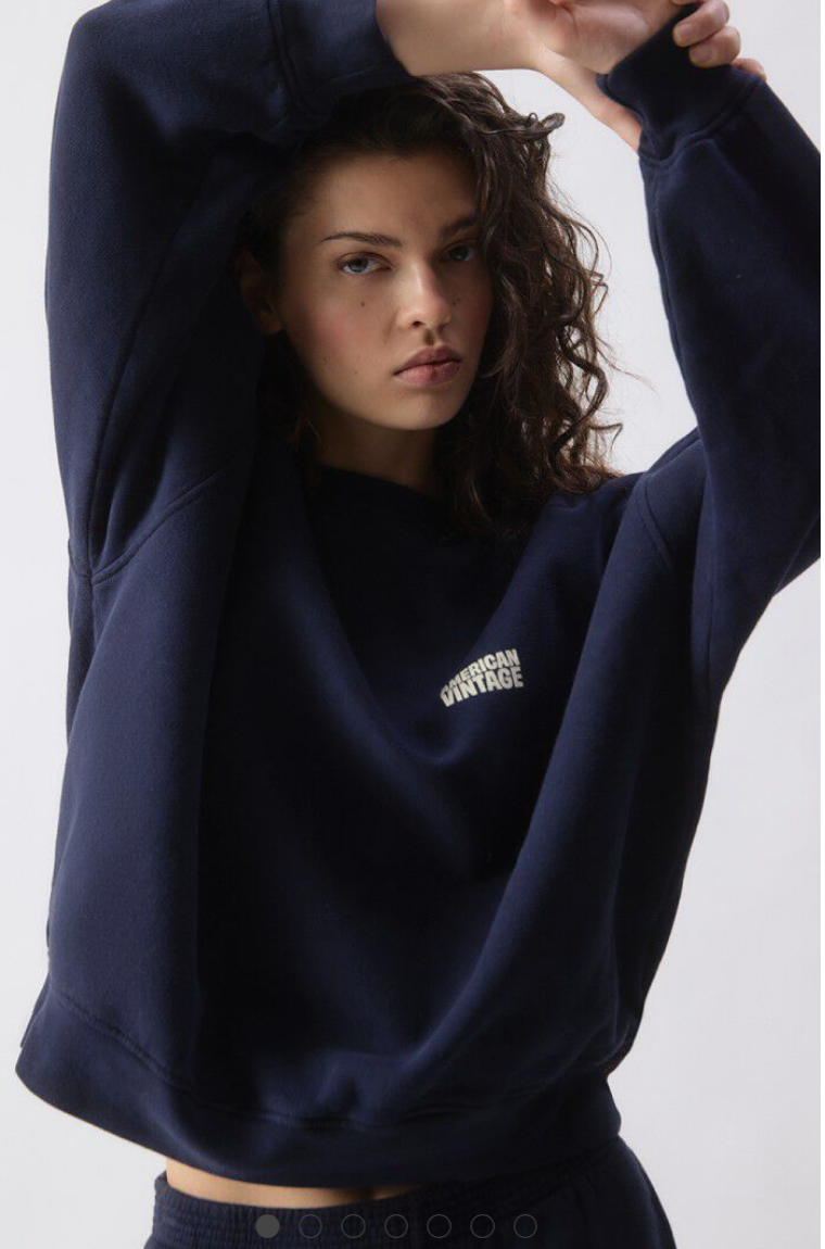 Plizzy Sweatshirt, Vintage Navy