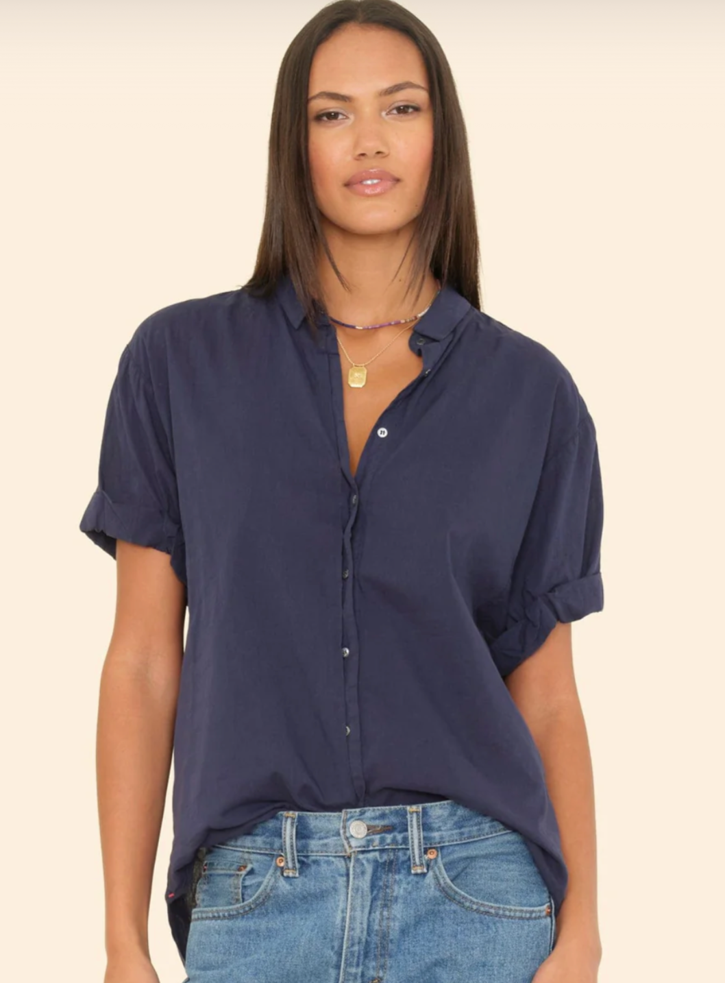 Channing Shirt - Navy ~ Xirena