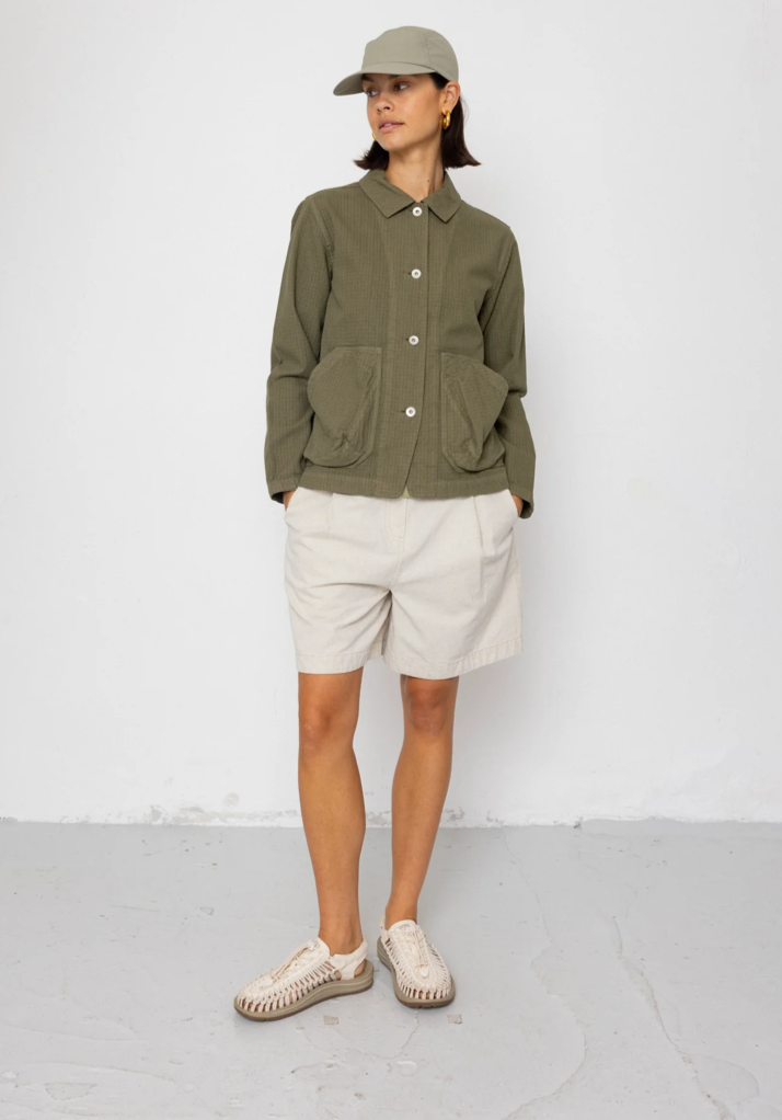 Women's Prism Jacket - Light Olive Chunky Ripstop