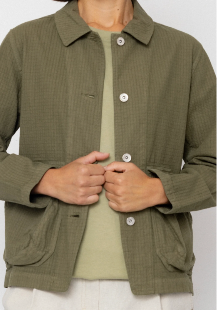 Women's Prism Jacket - Light Olive Chunky Ripstop