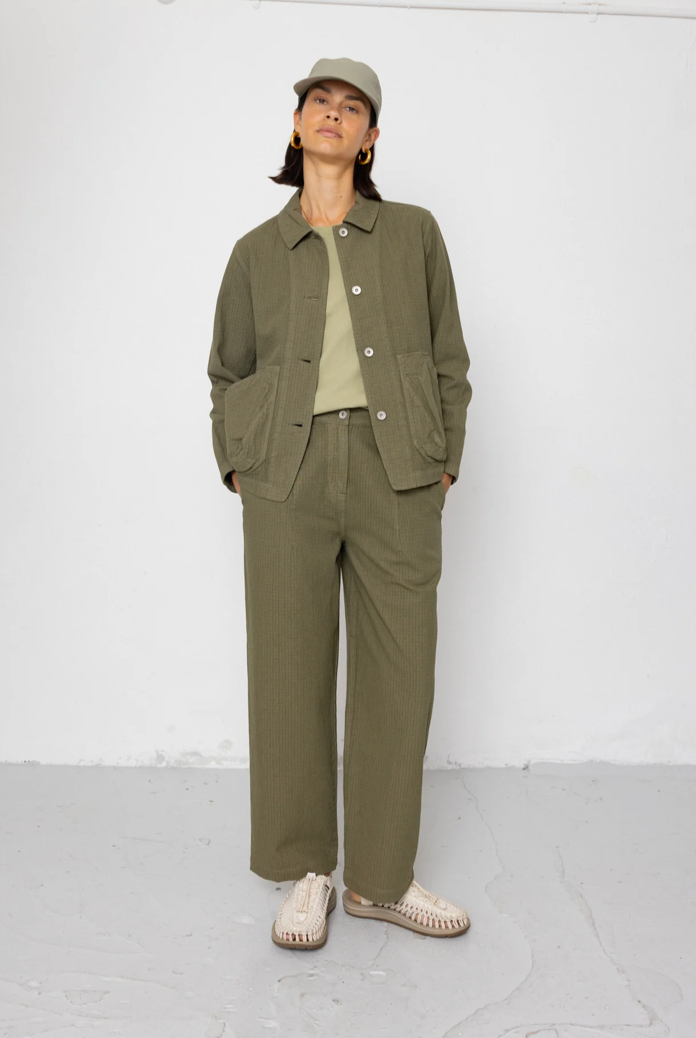 Baggy Trouser - Light Olive Chunky Ripstop