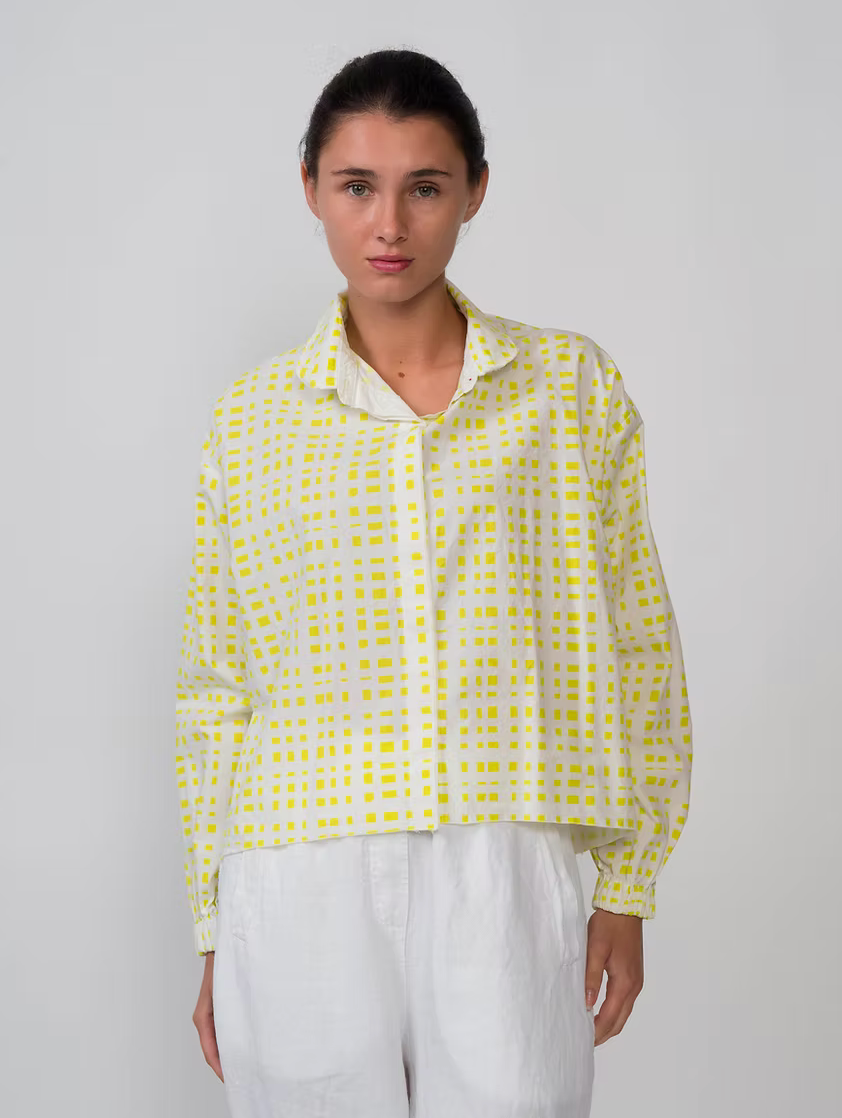 Hannoh Wessel - Shirt Stella, Lime Check
