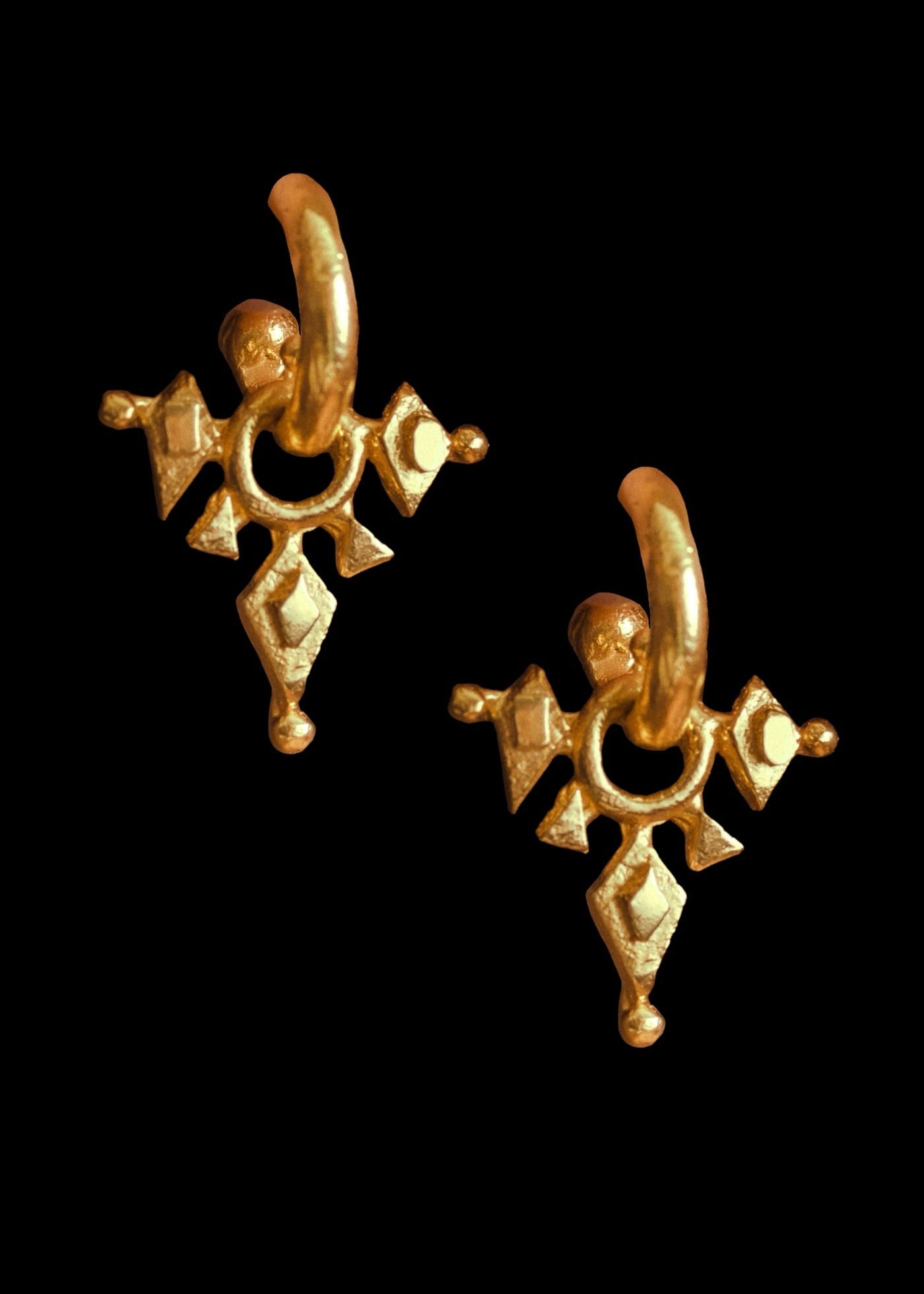 The Twist of Fate Hoops ~ Ruby Jack