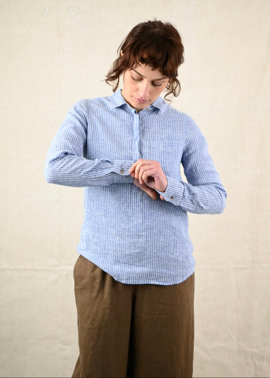 Trudy Stripe Linen Shirt