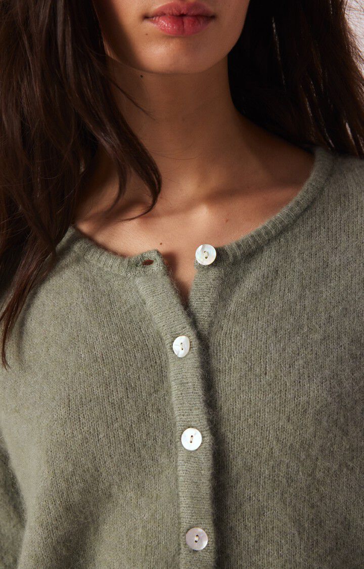 Vitow Cardigan, Khaki Melange