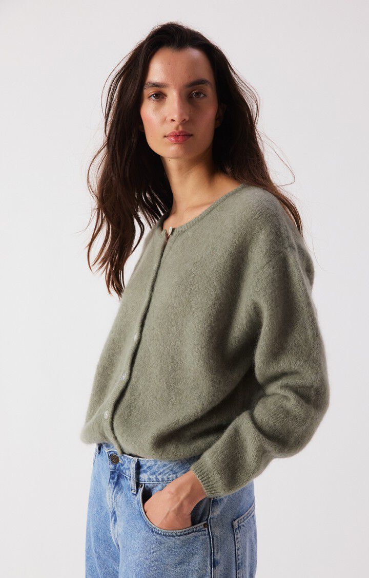 Vitow Cardigan, Khaki Melange