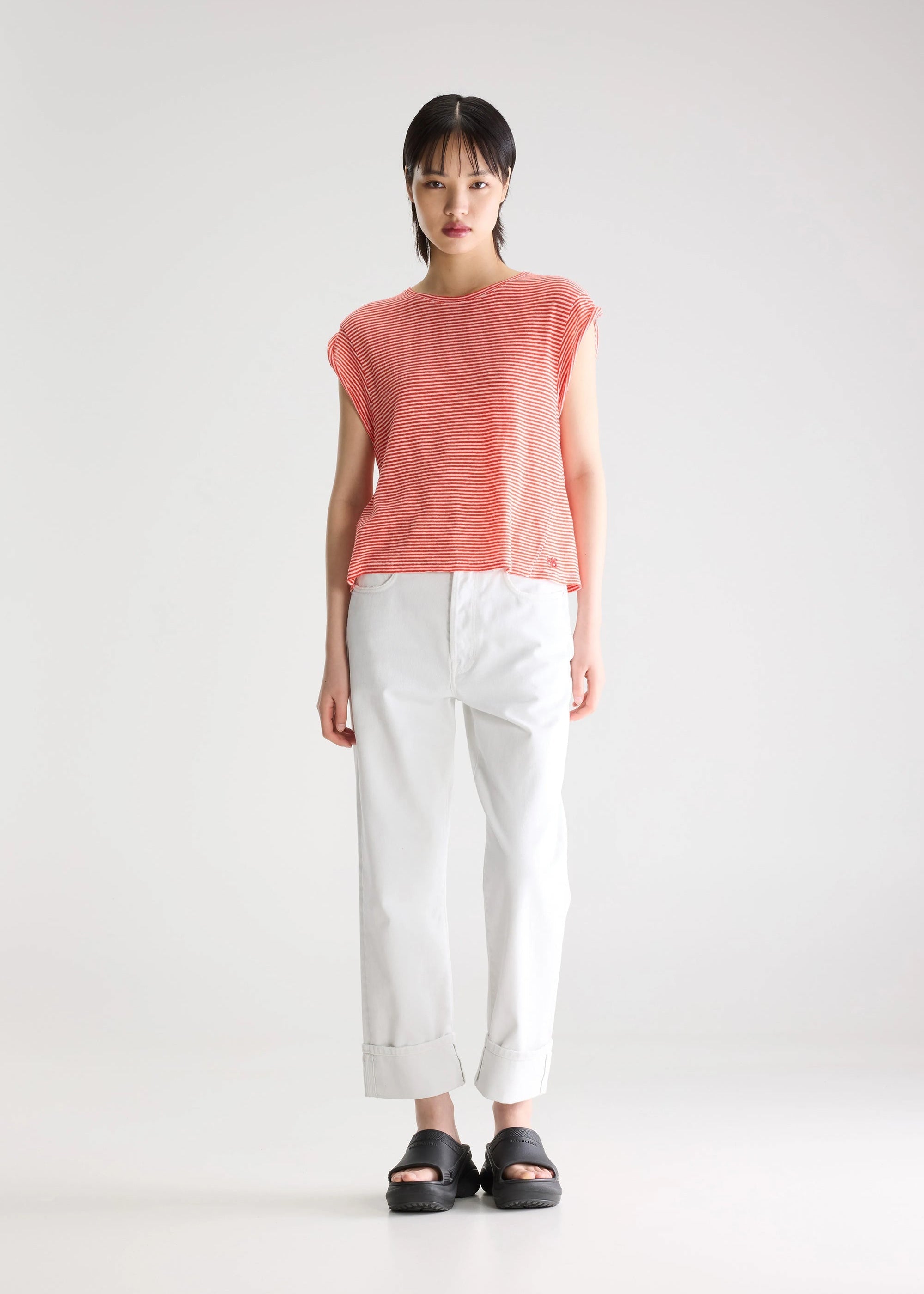 Vlyn61 Stripe Top, Red ~ Bellerose