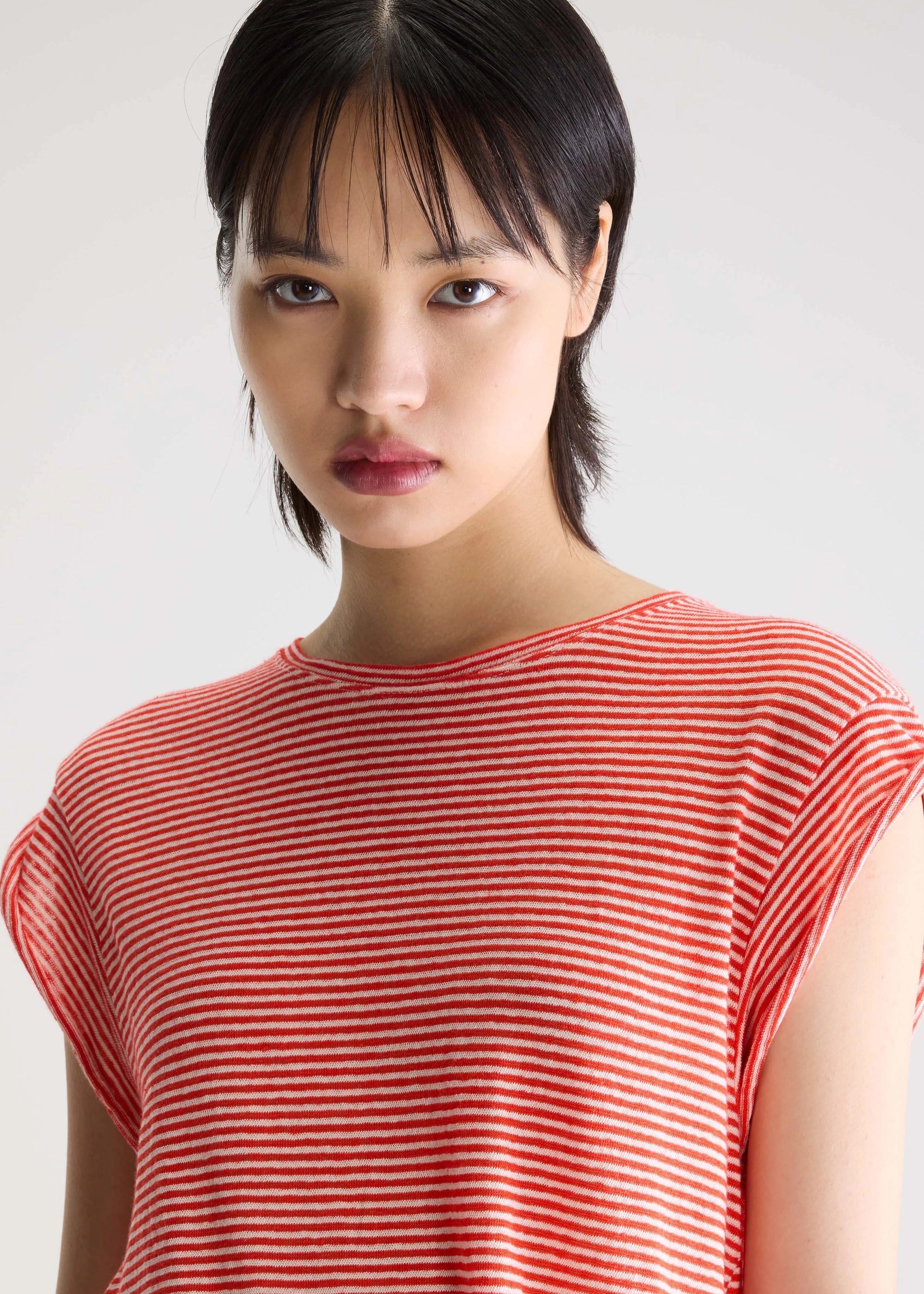 Vlyn61 Stripe Top, Red ~ Bellerose