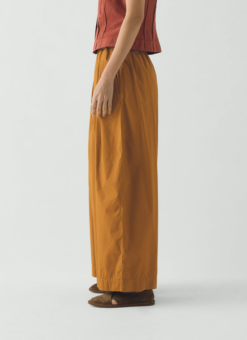 Pleated Poplin Trousers, Dhal