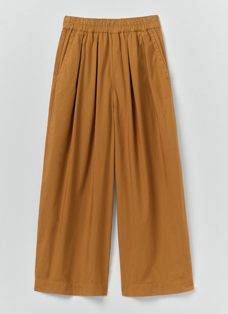 Pleated Poplin Trousers, Dhal