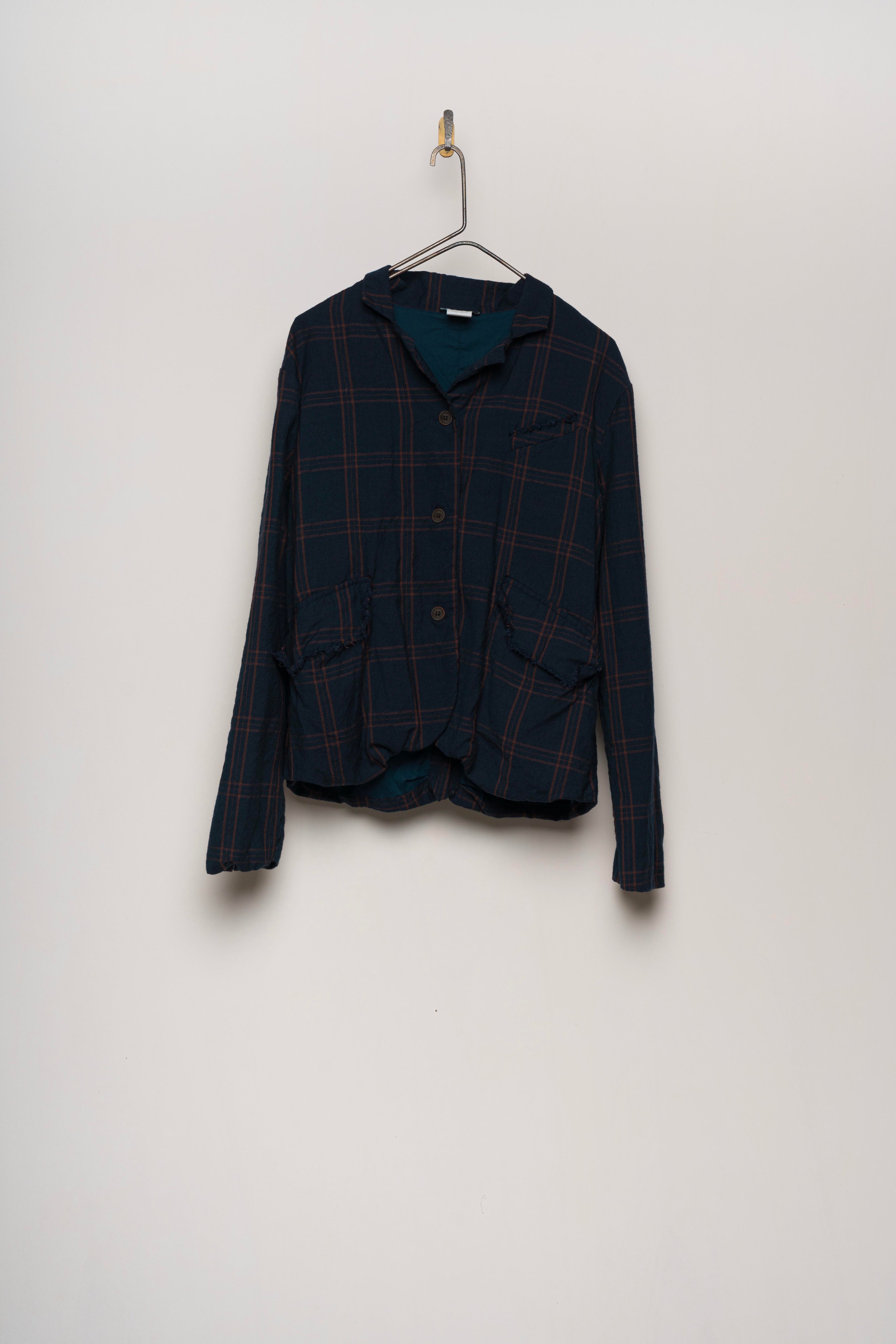 Aequamente - Jacket 223, Navy Check