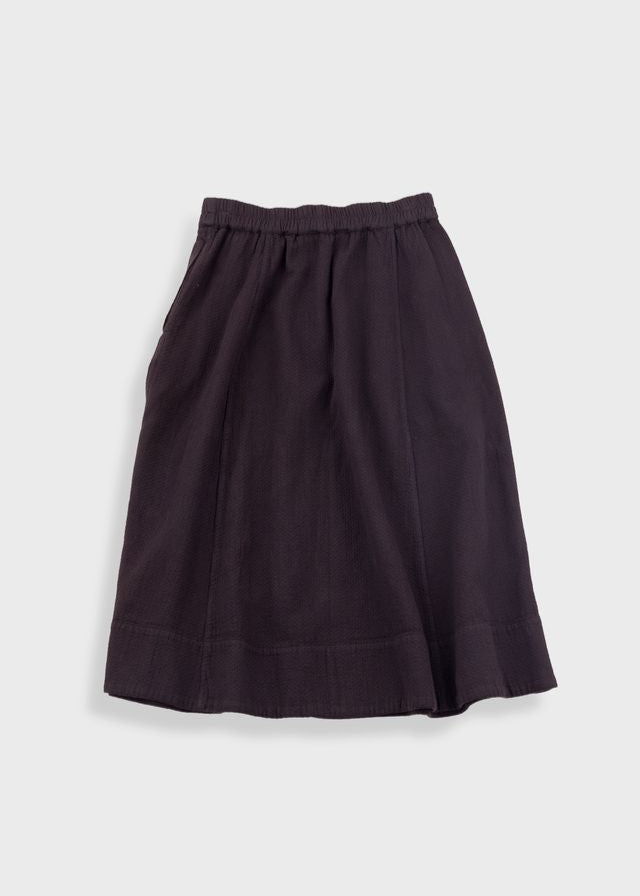 Full Seam Skirt, Blk Small basket Weave