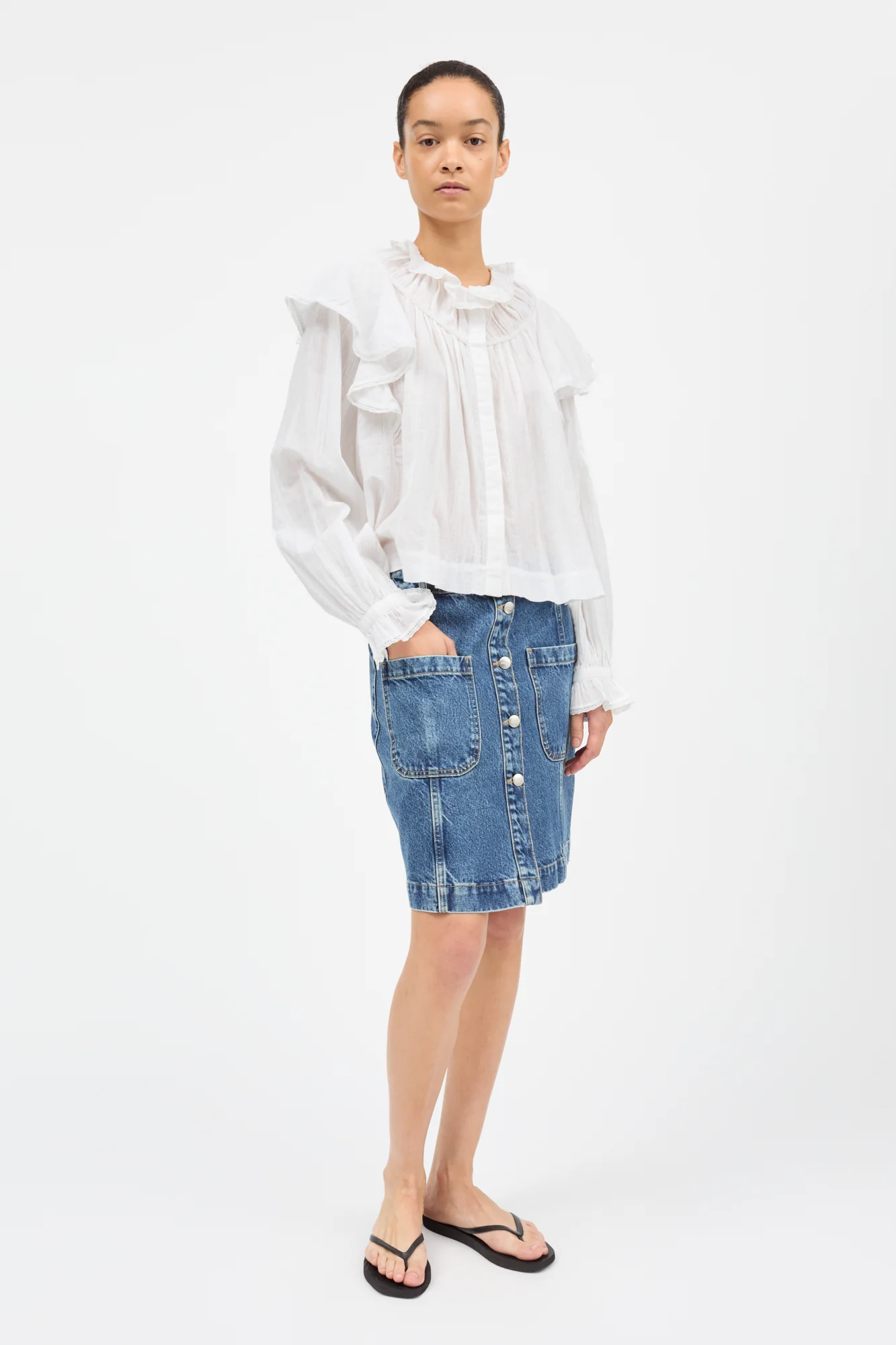 Clea Shirt, White