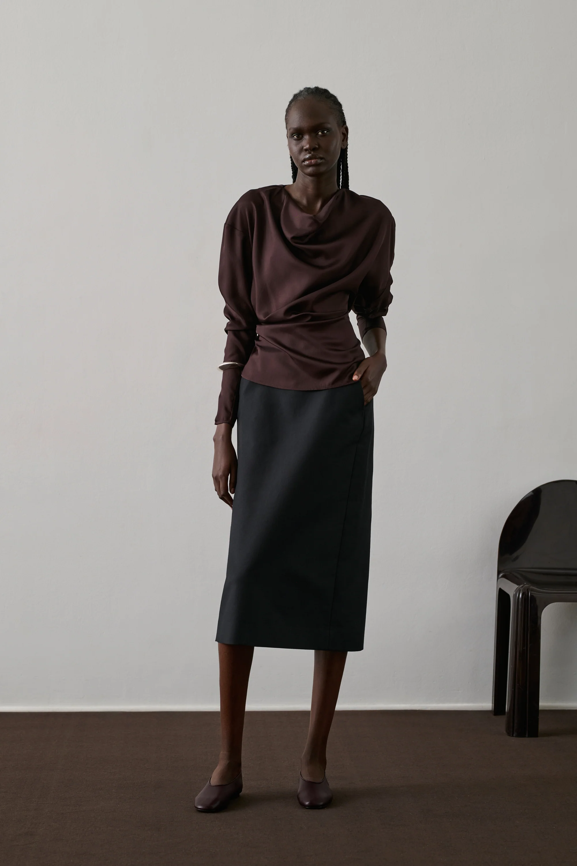 Fresia Blouse, Prune