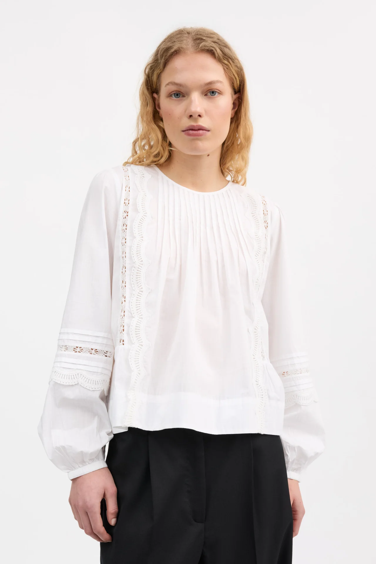 Leaf Blouse - Optic White