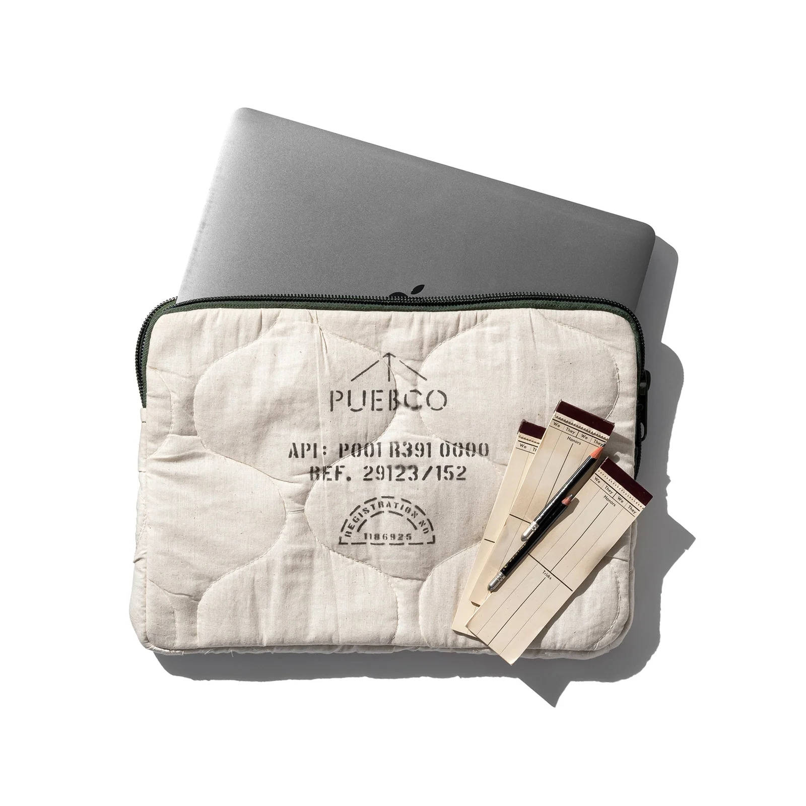 Cotton Quilted Laptop Case