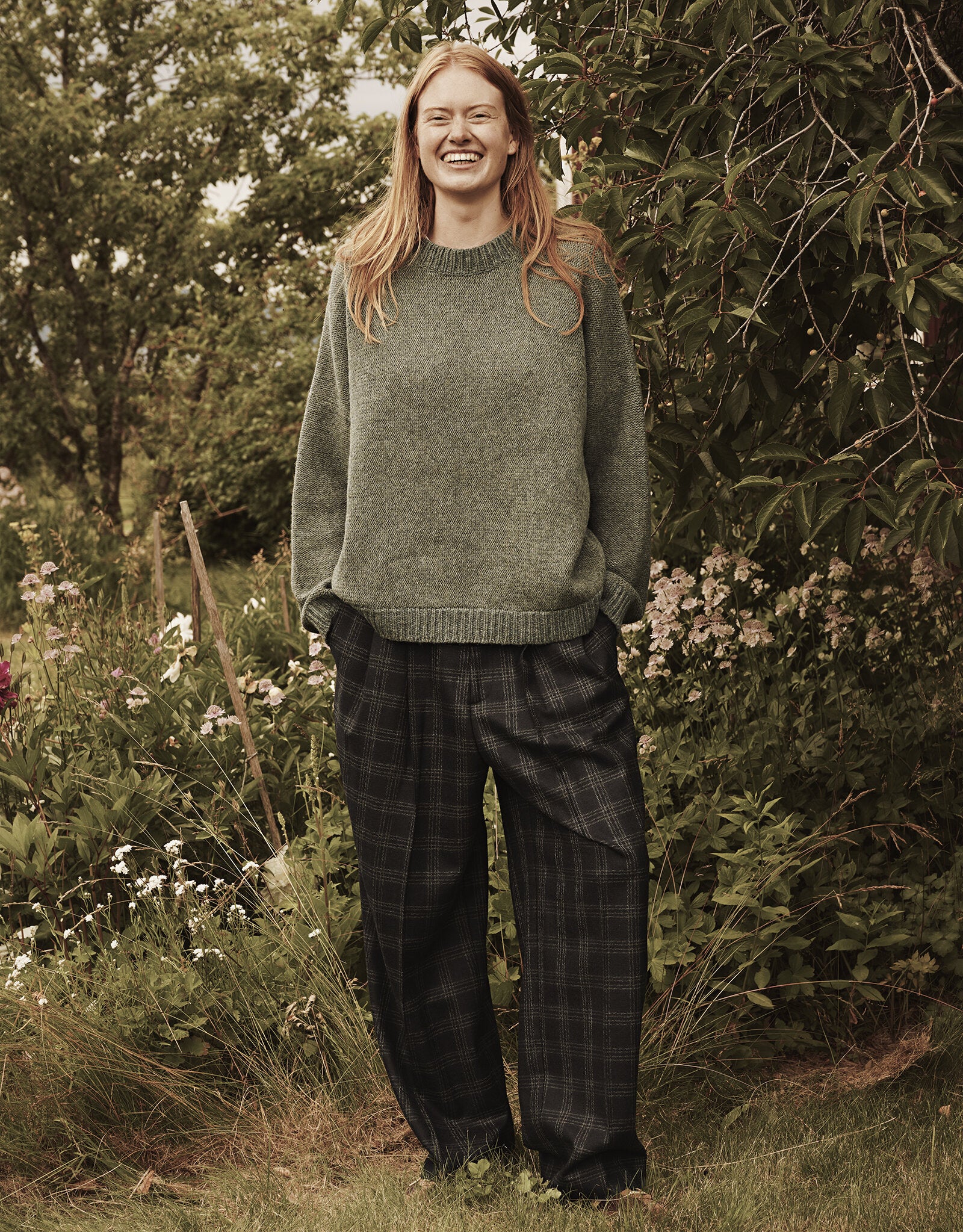 Oversized Sweater, Sage Green ~ nygardsanna