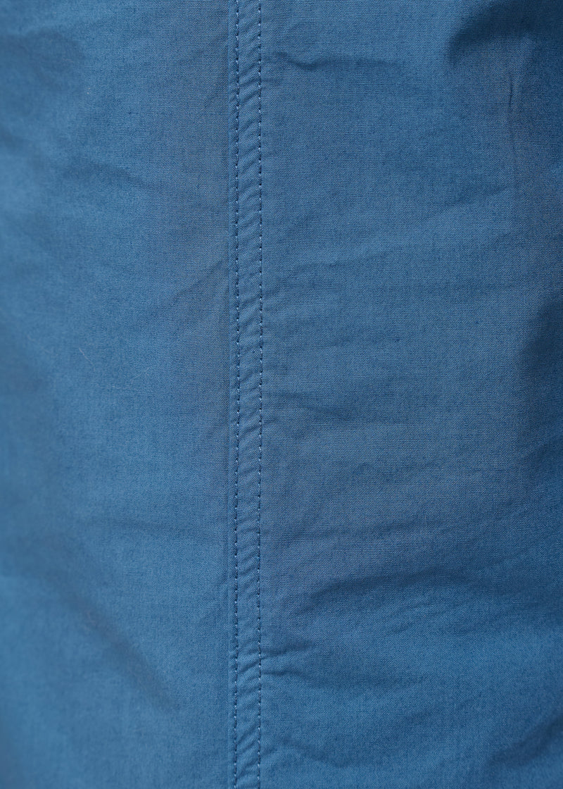 Blue 7/8 Cotton Poplin Pants