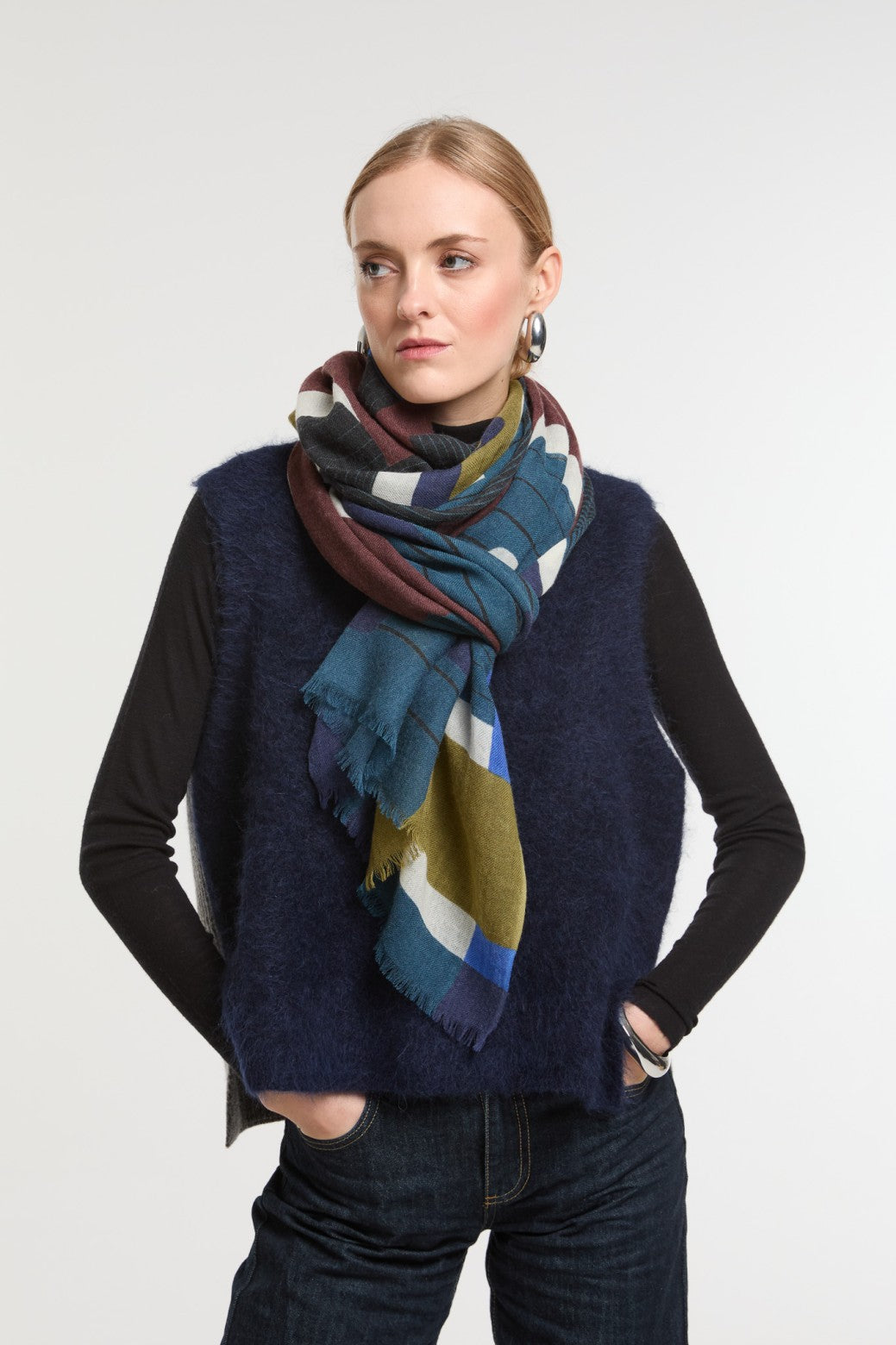 Blue Petra Scarf