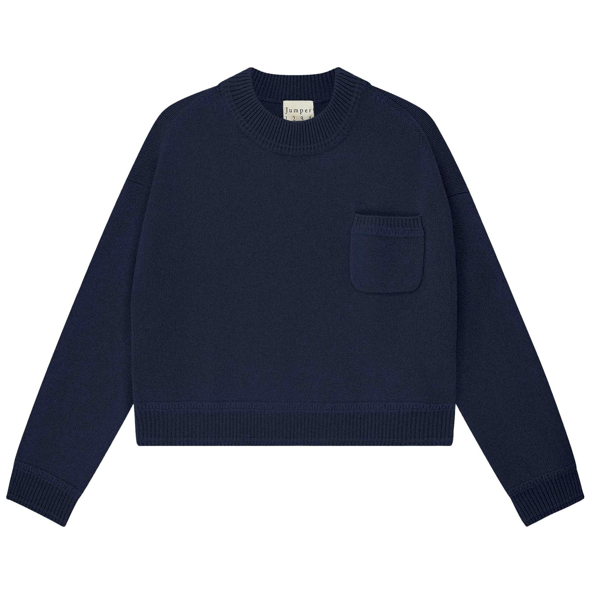 Cashmere Heavy Pocket Turtle - Navy