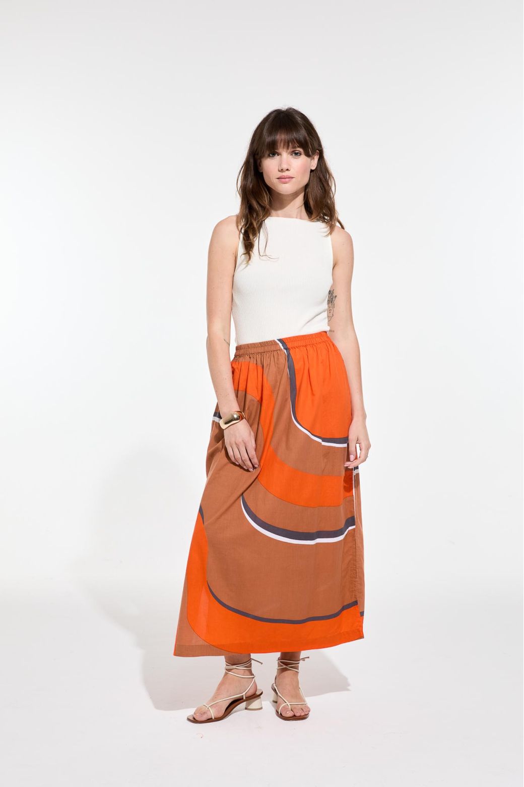 Juliette Madone Skirt, Vermilion