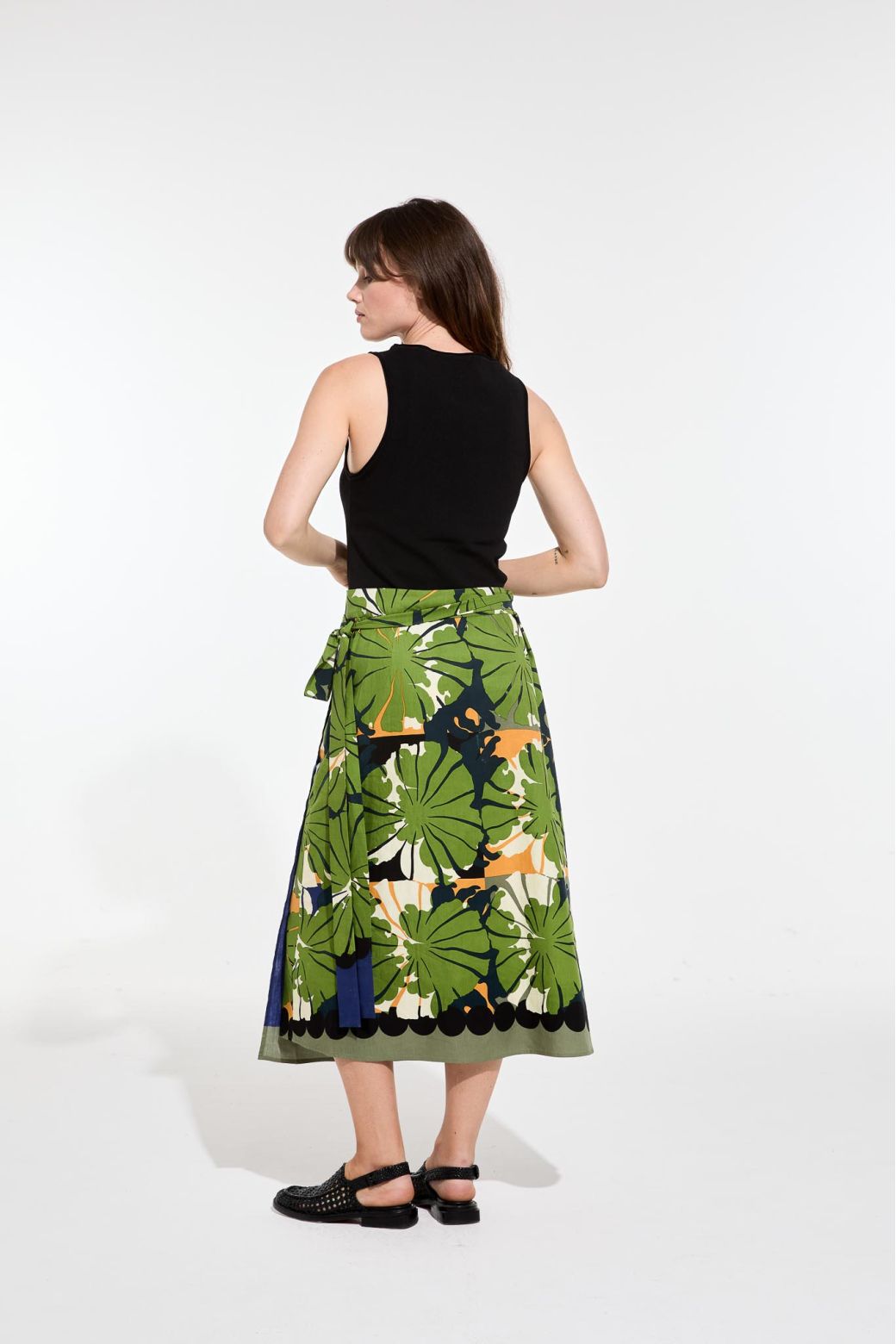 Zoe Poppy Skirt, Green