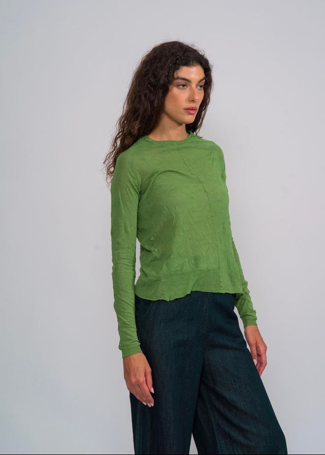 M J W ~ Sheer Pullover 603, Leaf