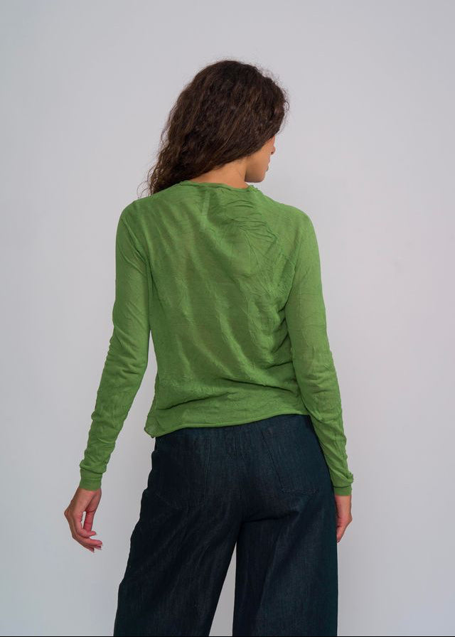 M J W ~ Sheer Pullover 603, Leaf