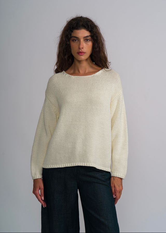 M J W ~ Pullover 652, Natural