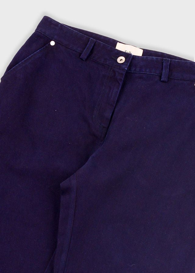 Barrel Pants, Deep Indigo Slub
