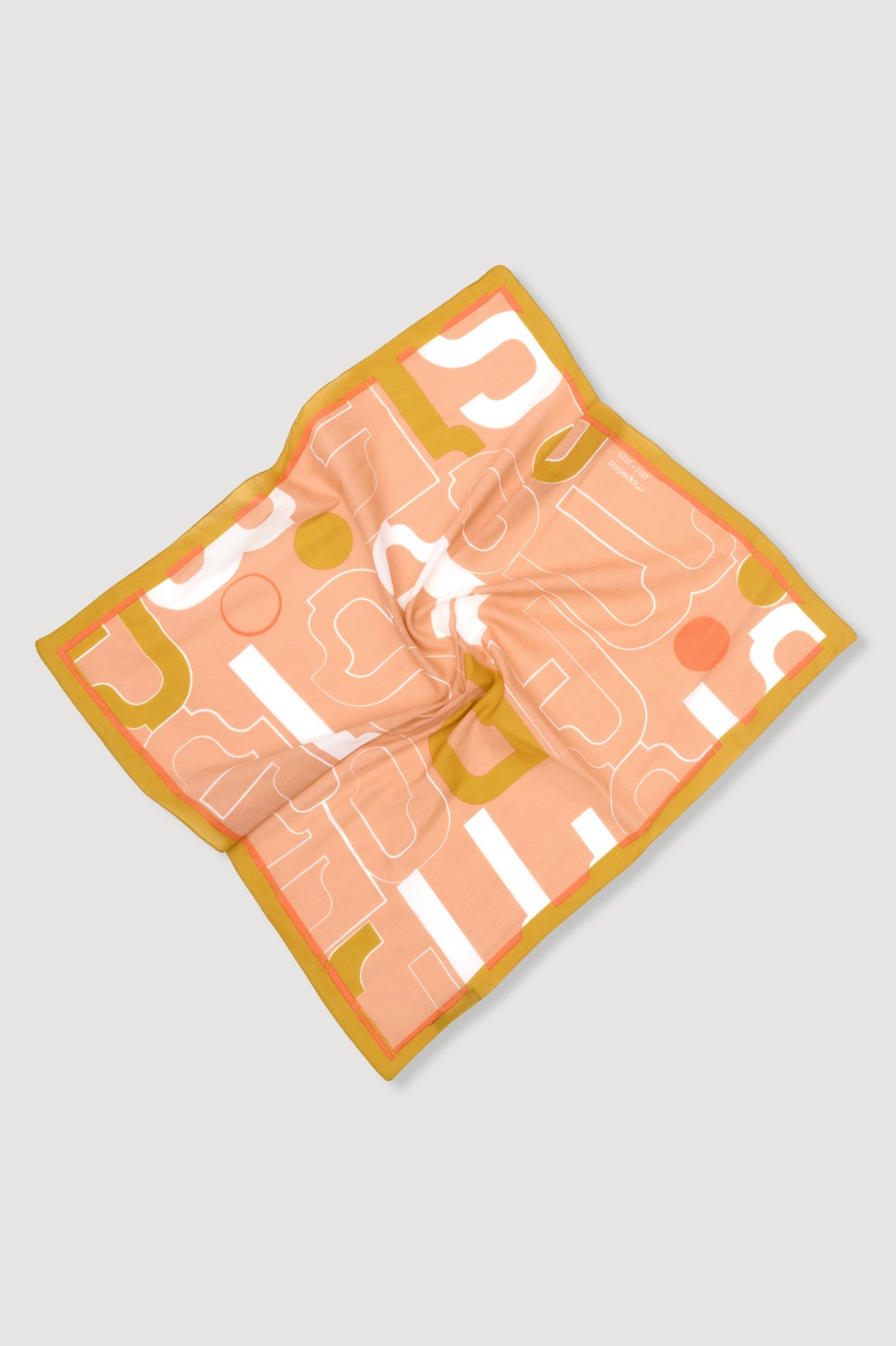 Square Shawl, Terracotta