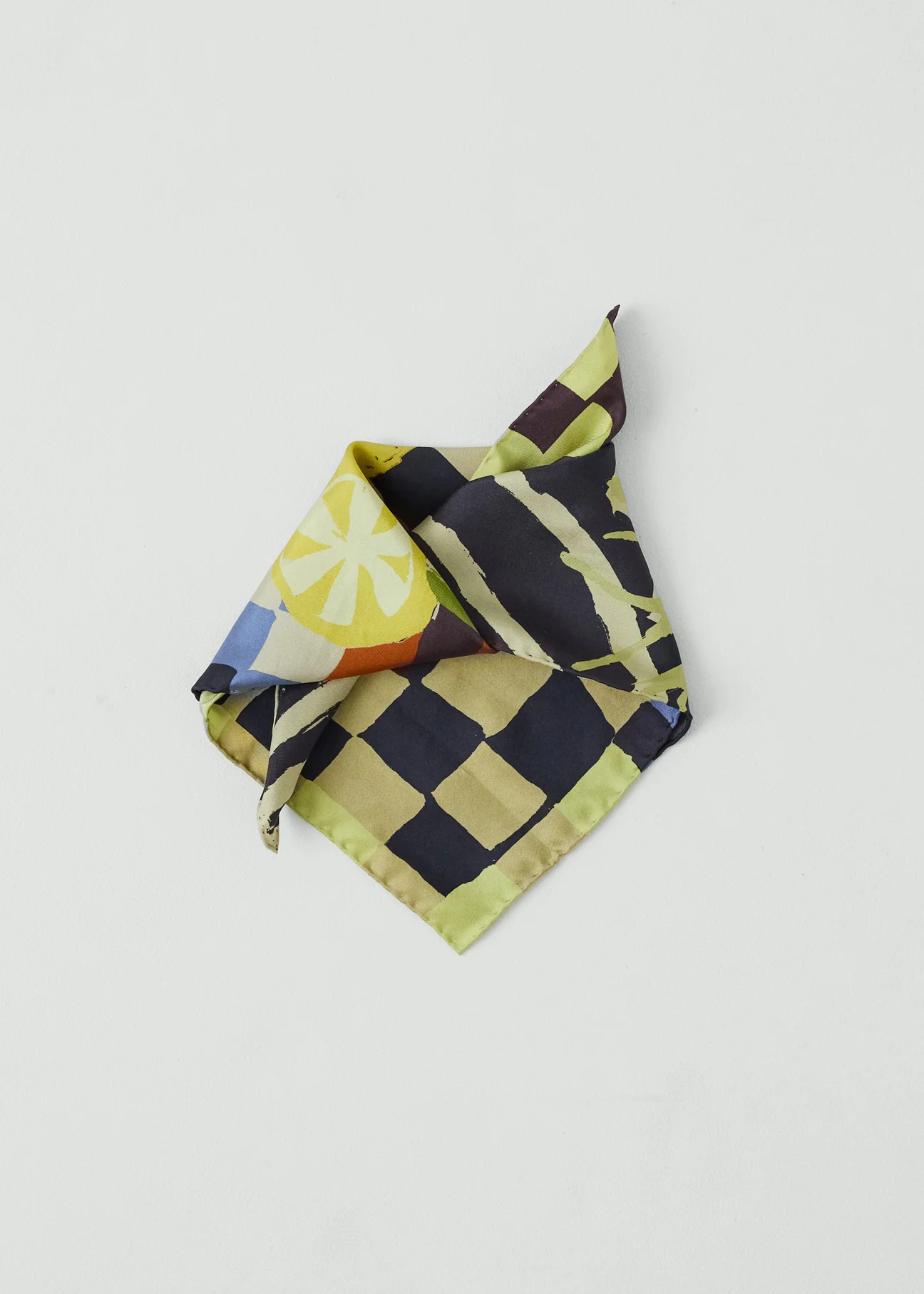 Abstract Still Life Silk Bandana - TOAST