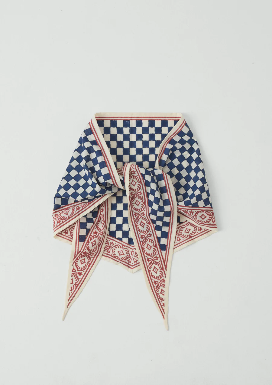 toast block print bandana