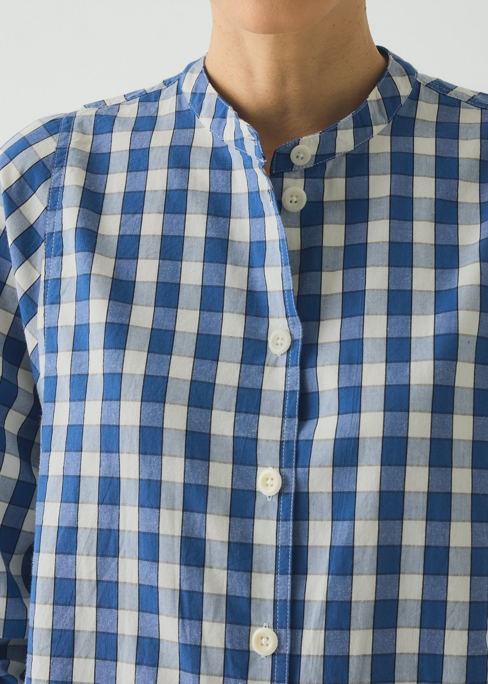Alfresco Gingham Cotton Shirt - TOAST