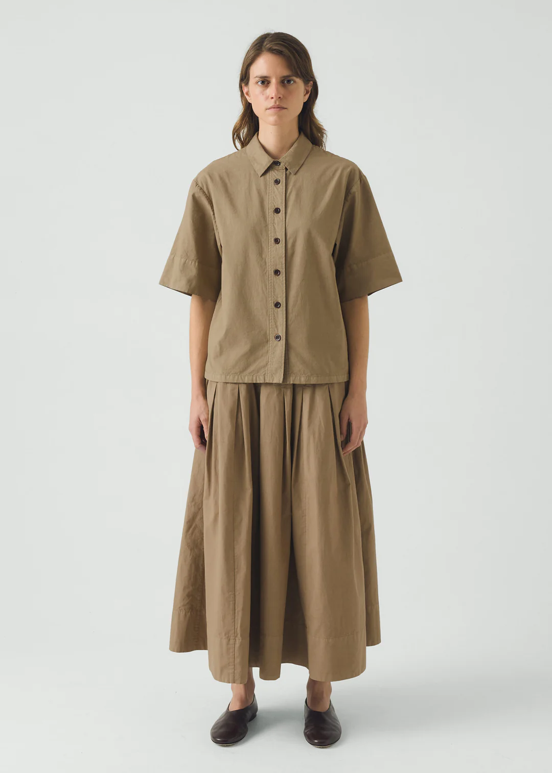Cotton Linen Poplin Shirt