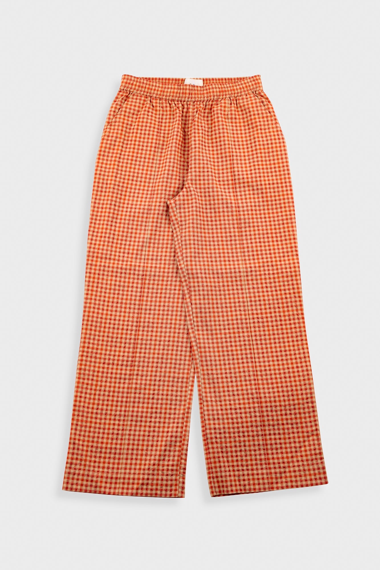 Wide Trousers, Red Check
