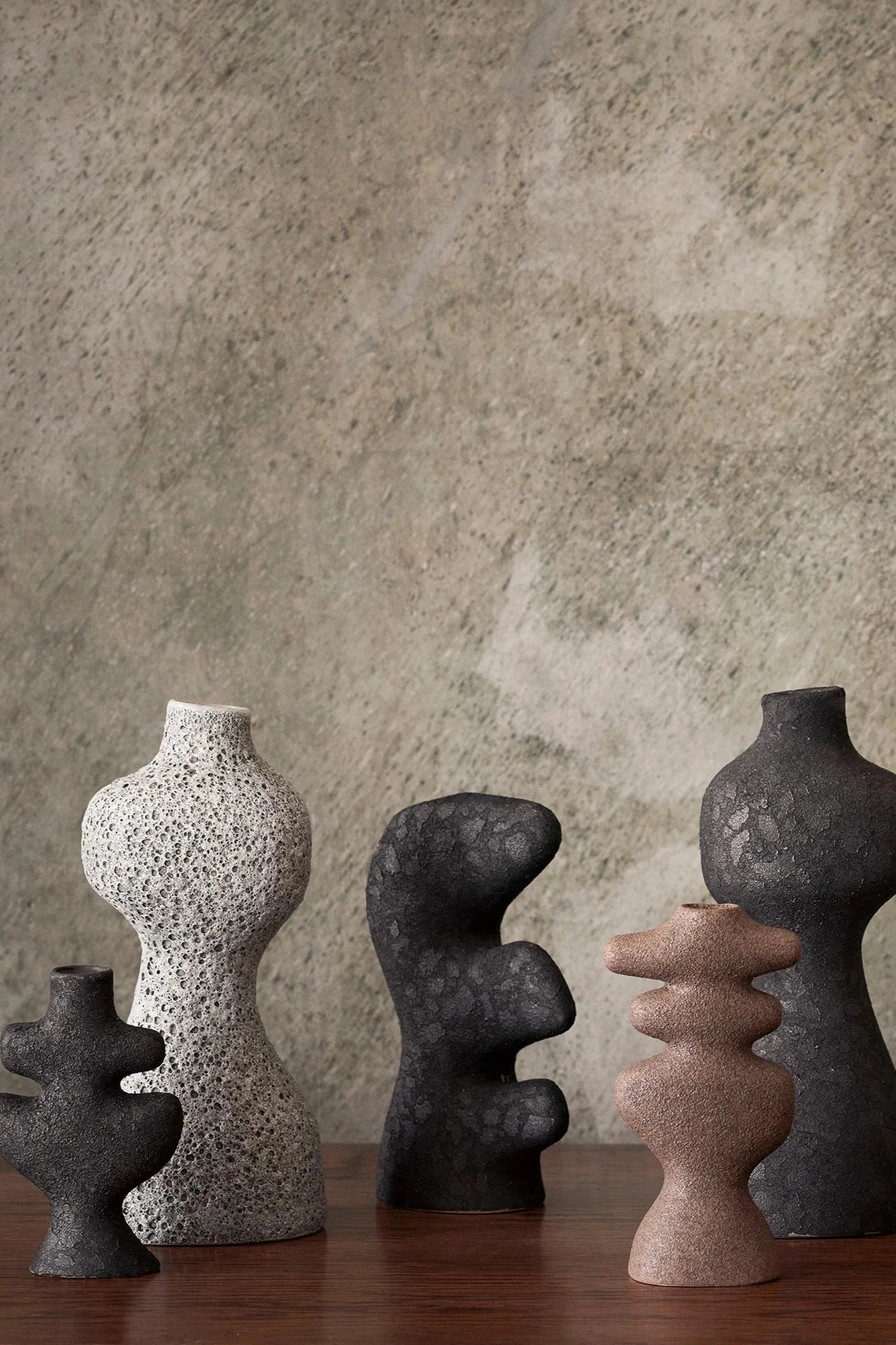 Yara Vase, Medium, Grey Pumice