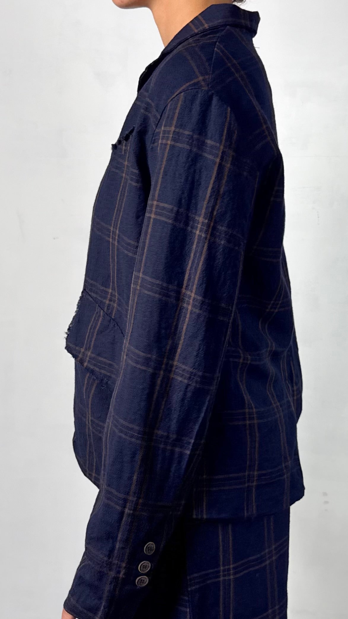 Aequamente  -  Jacket 223, Navy Check