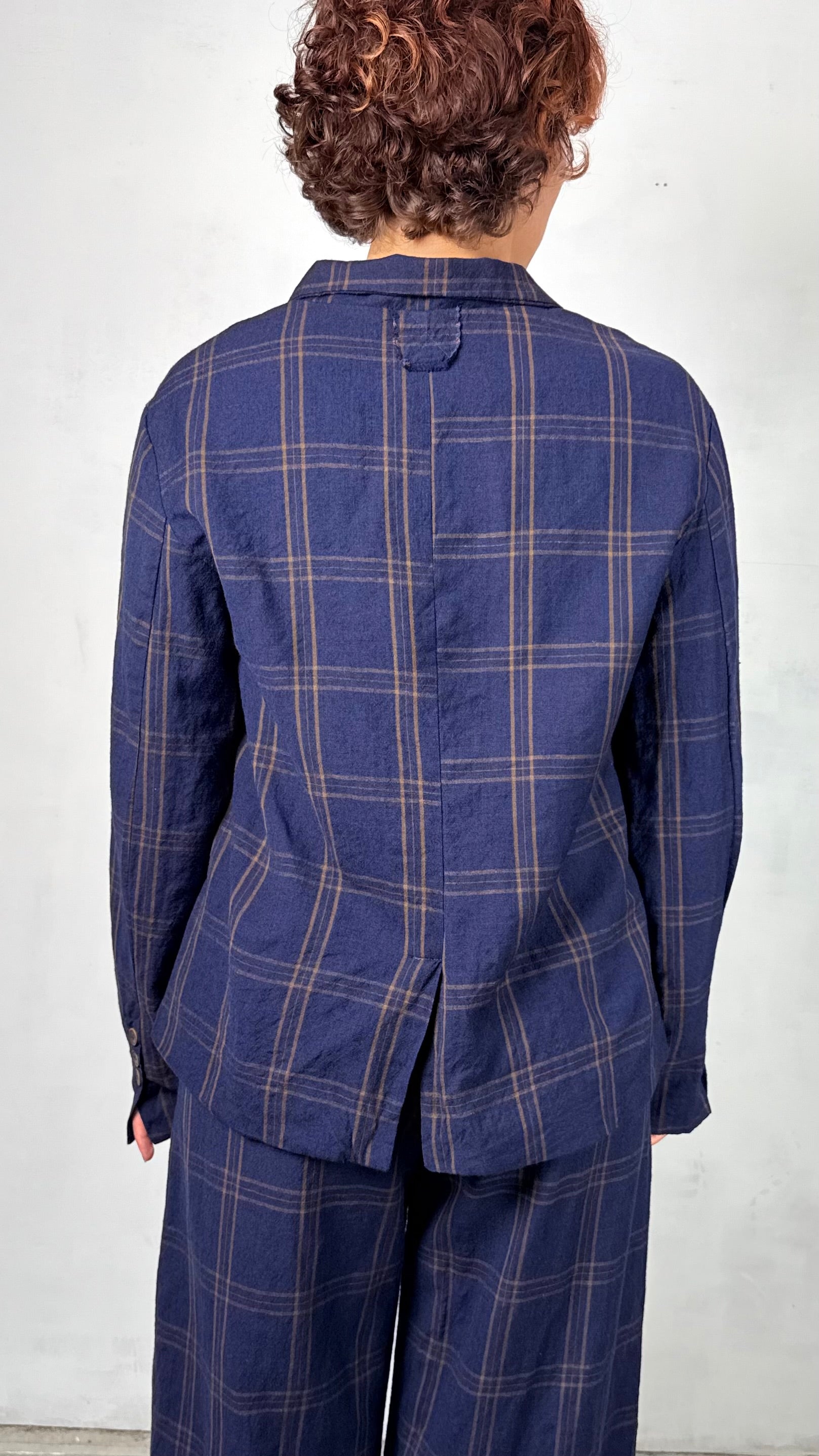 Aequamente  -  Jacket 223, Navy Check