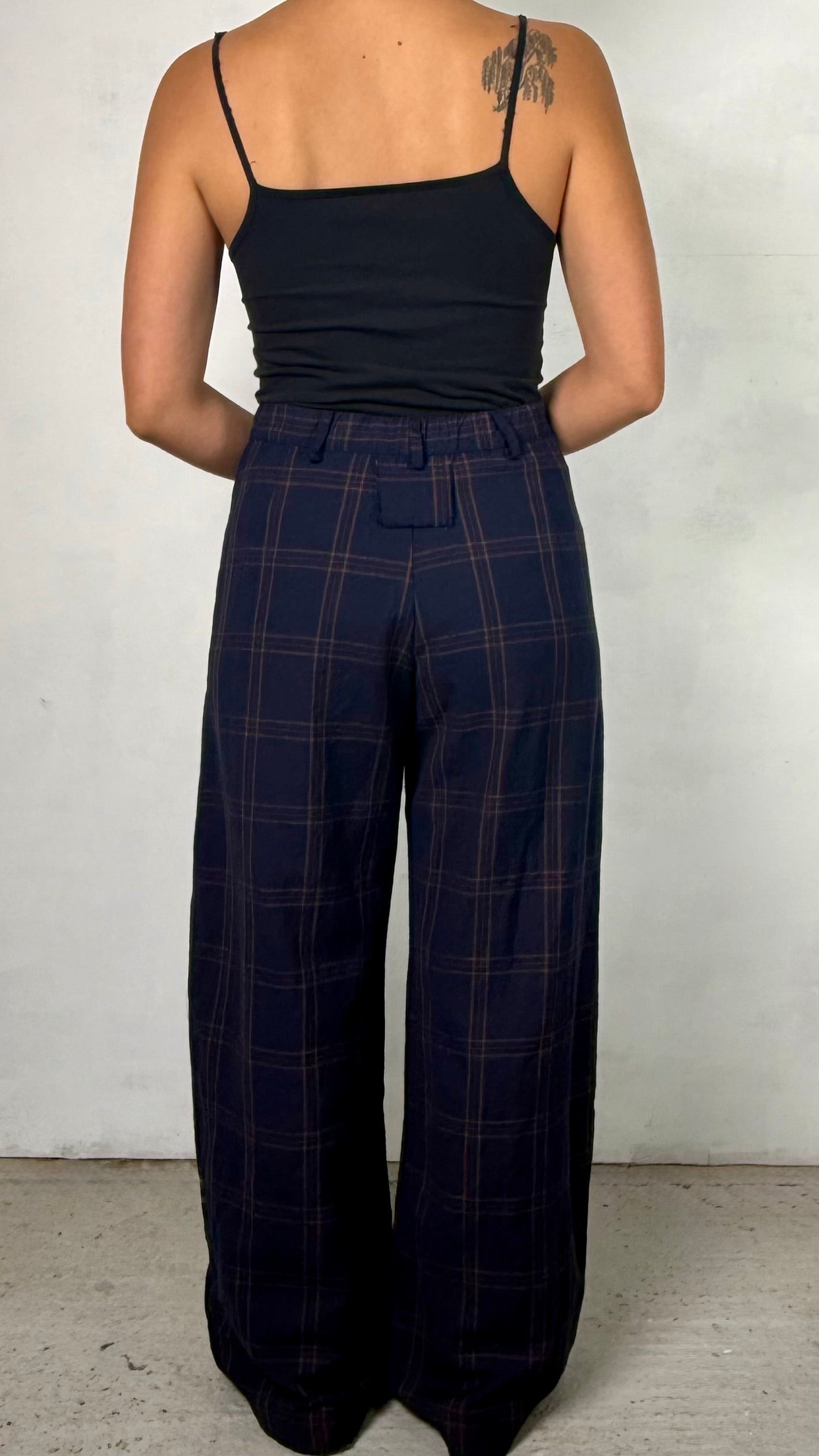 Aequamente  -  Pants 225, Navy Check