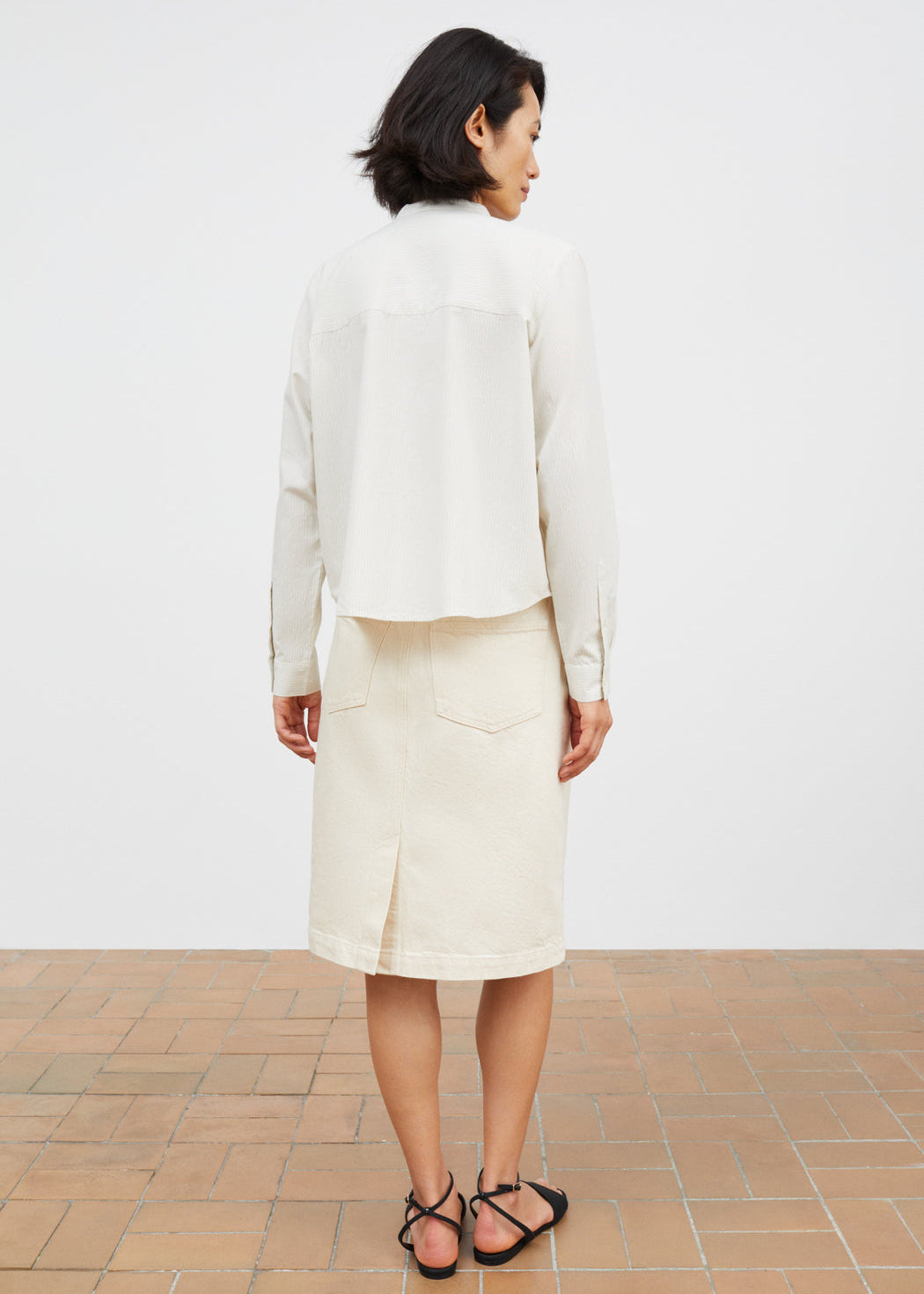 Agnes Shirt, Blu/Whi Stripe - Skall
