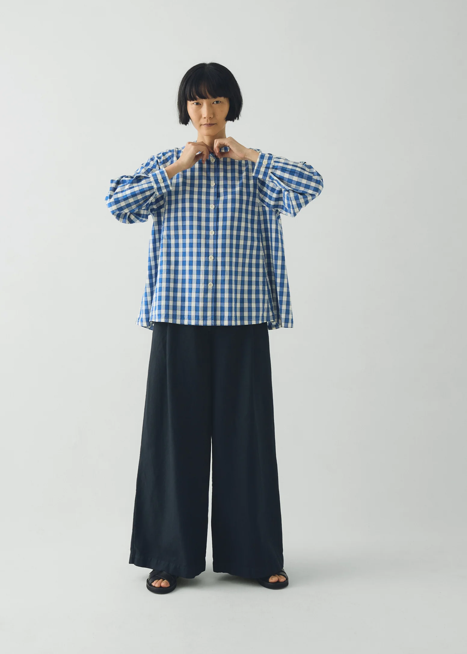 Alfresco Gingham Cotton Shirt - TOAST