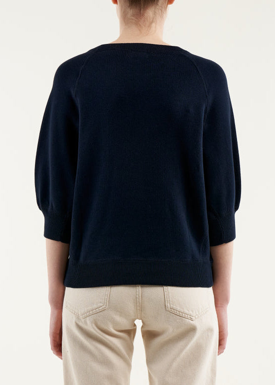 Anglet Crewneck Sweater, Navy ~ Bellerose